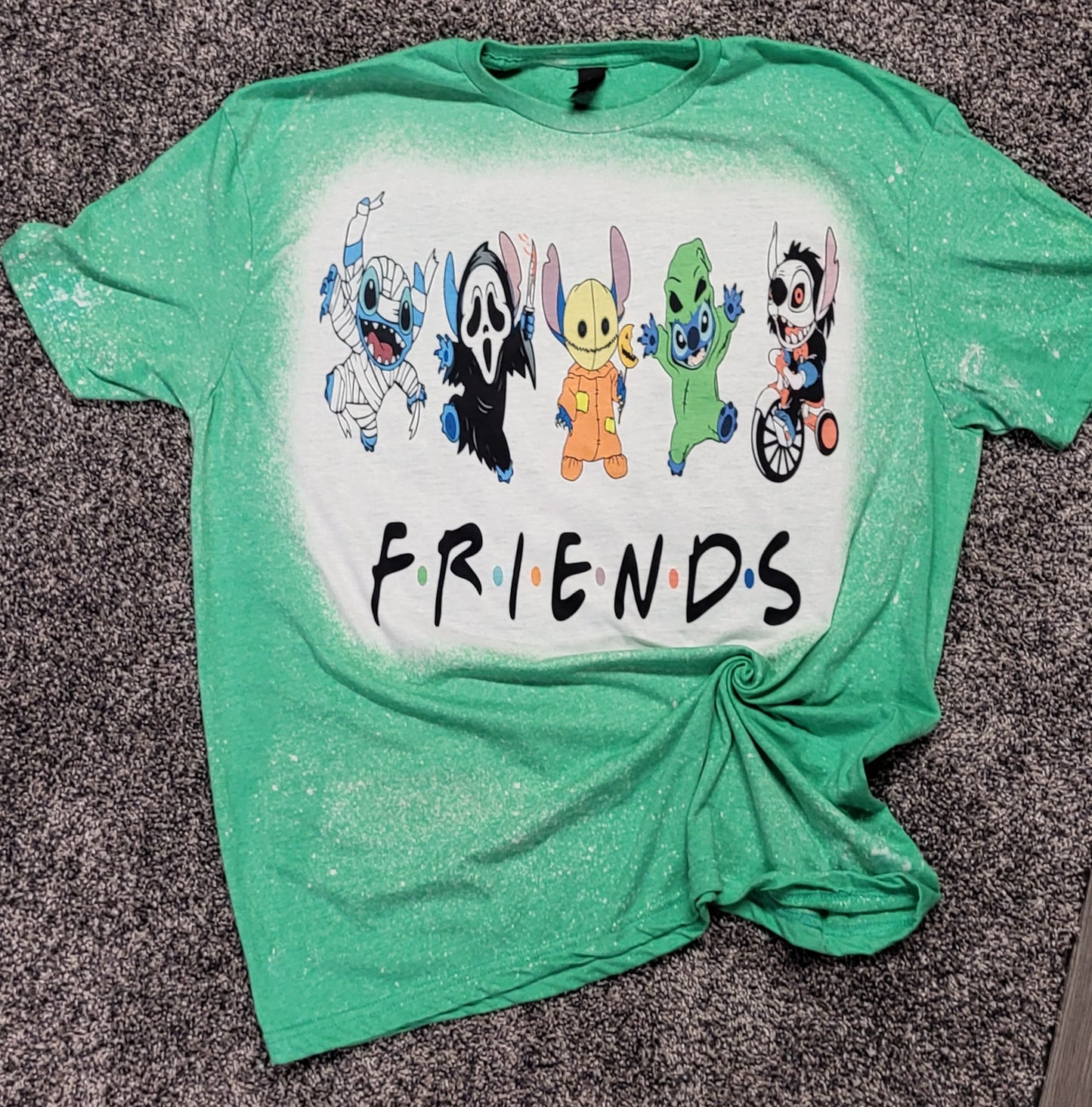 Sti.tch Friends Horror bleached tshirt
