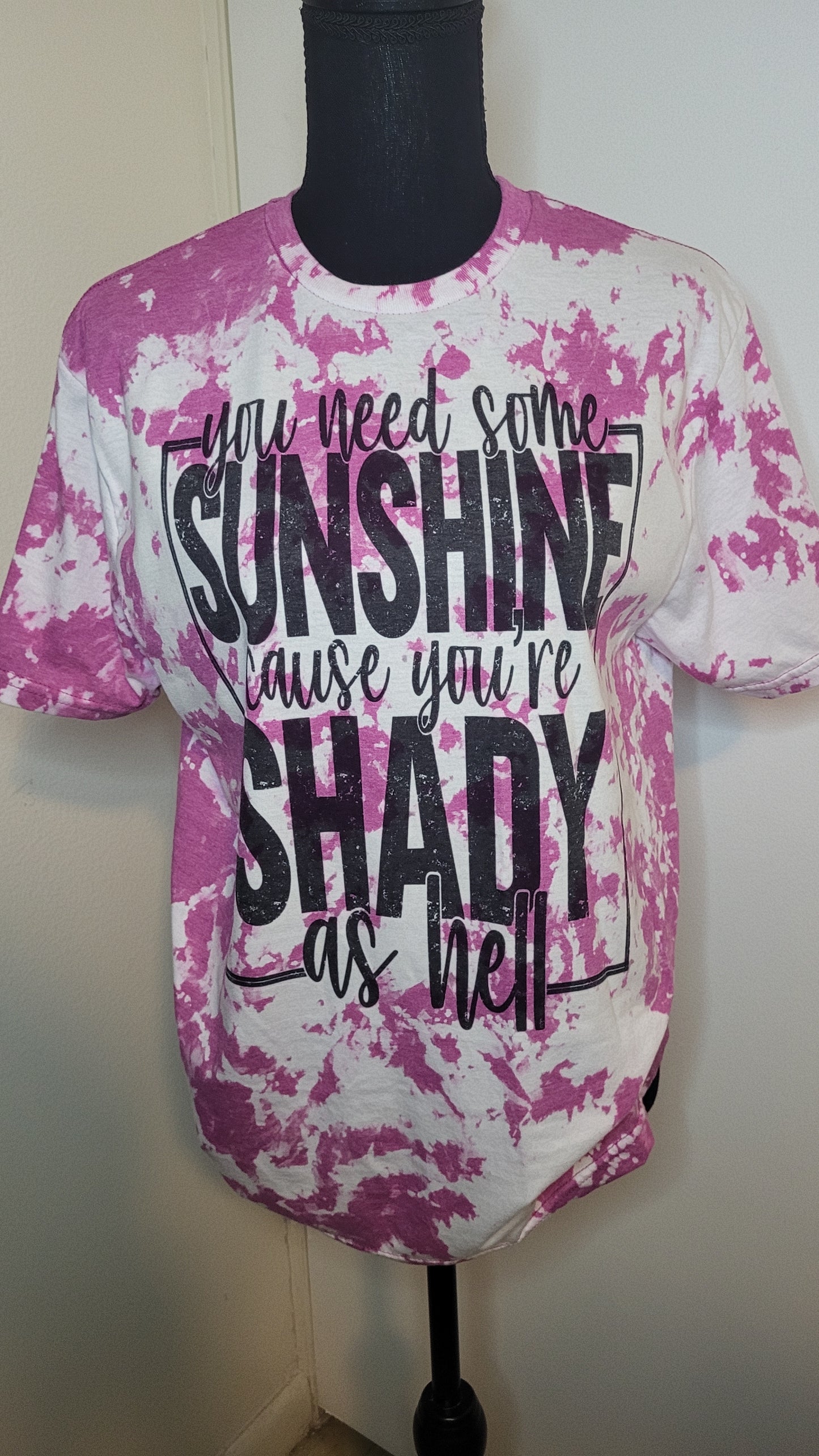 Shady as hell Bleached T-Shirt