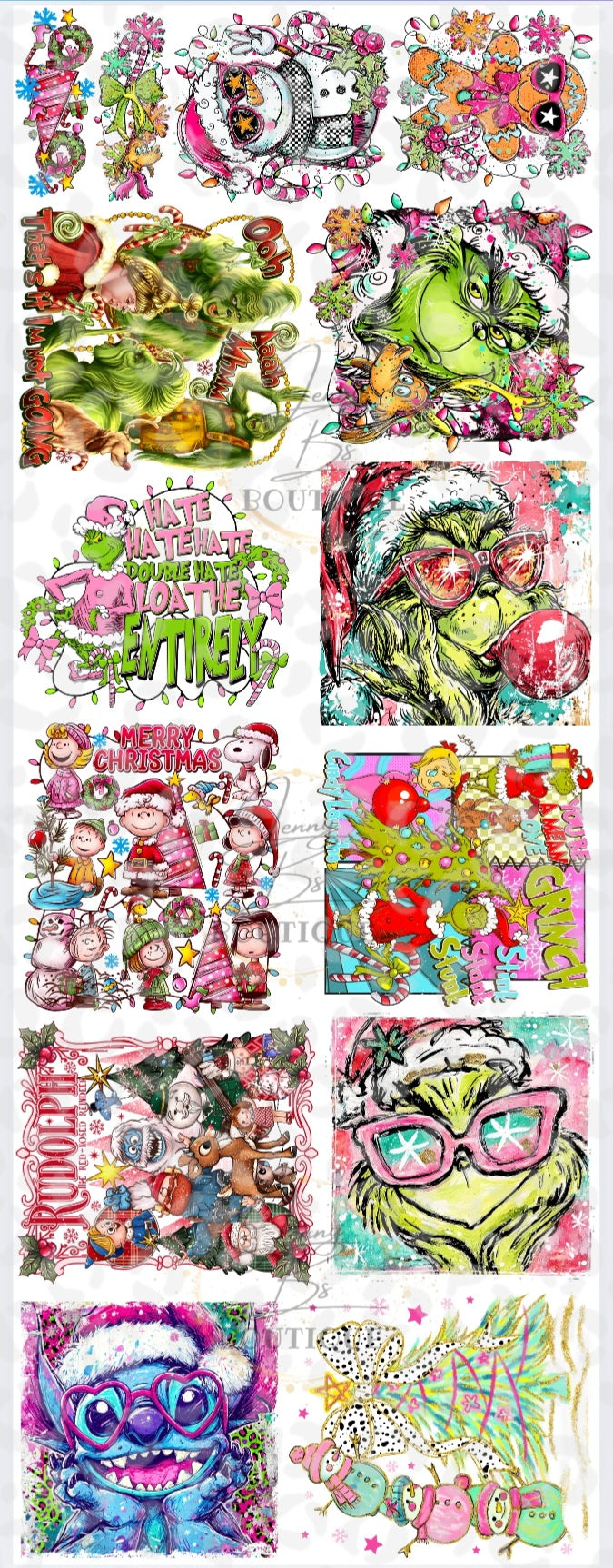 Christmas Pre-made gang sheet