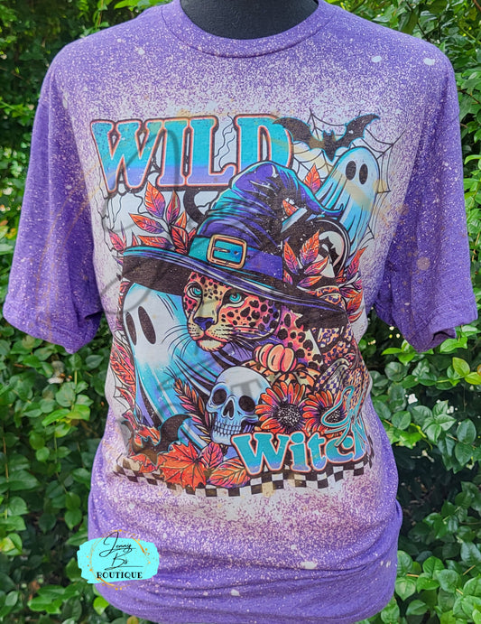 Wild and Witchy Bleached Tee