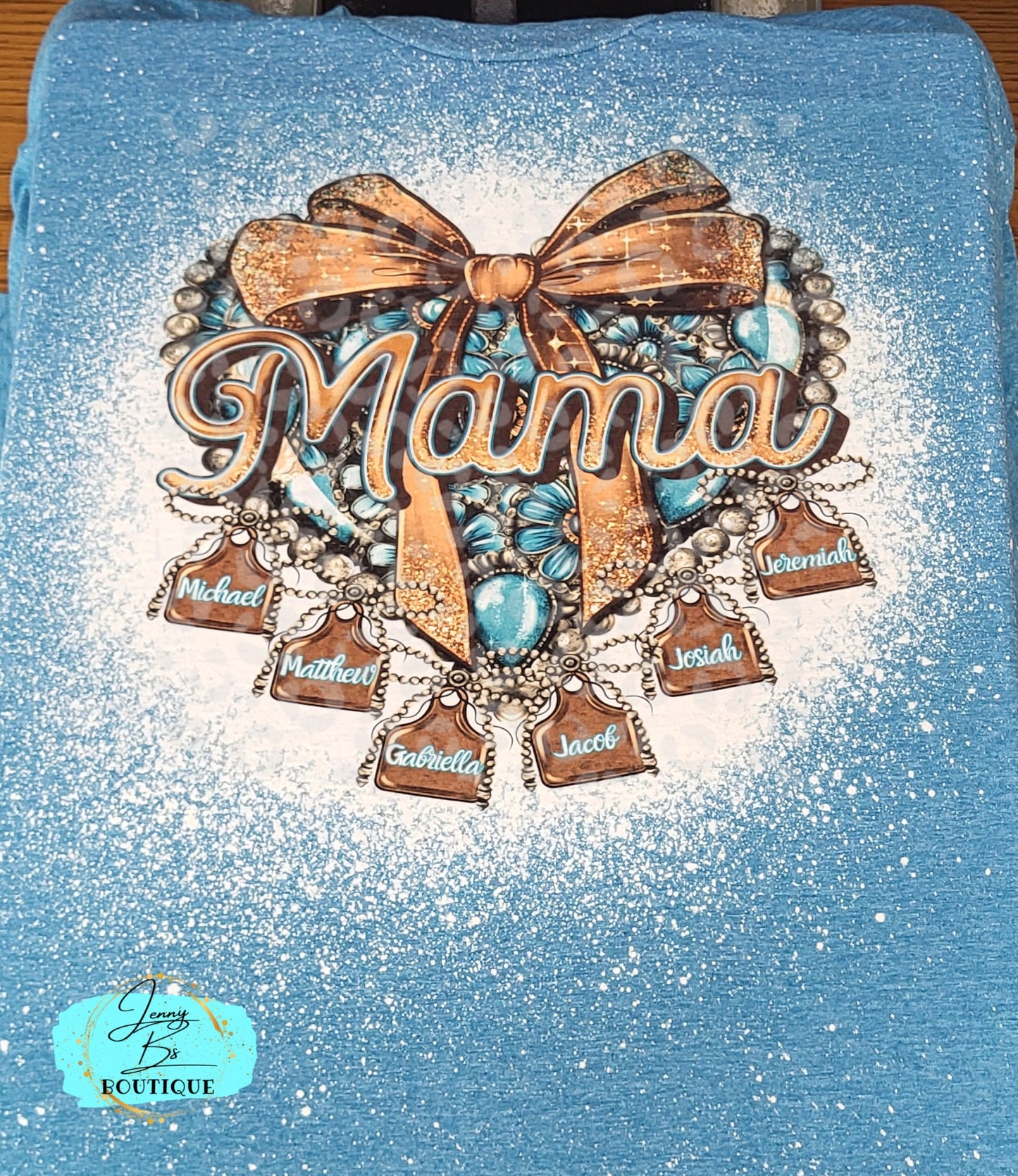Mama Custom Tee Shirt with names
