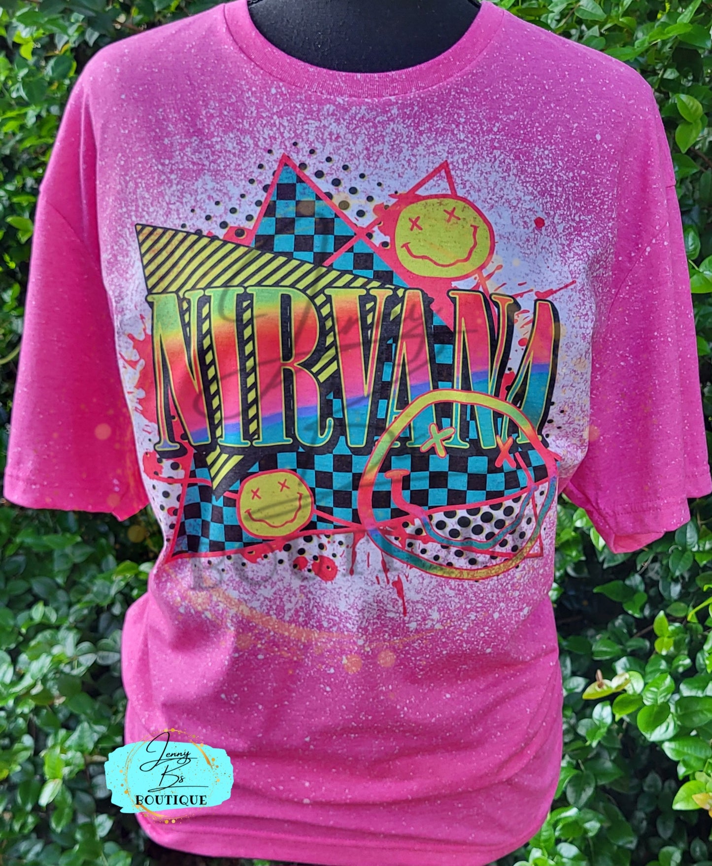 Nirv Bleached Tee