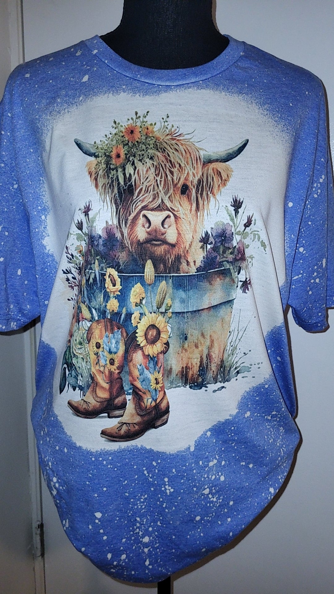 Highland Cow Bleached T-Shirt – Jenny B's Boutique