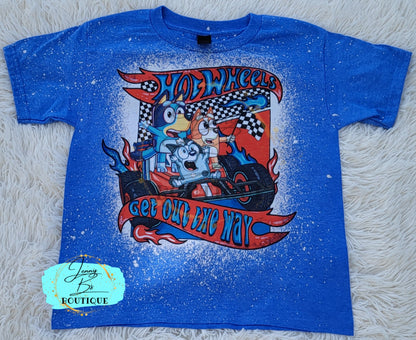 Get Out The Way Blue Dog Tee