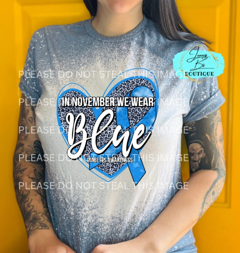 Bleached Diabetes Awareness Tee