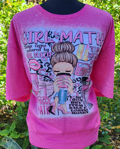 Girl Math Bleached Tee