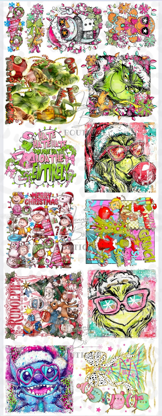 Christmas Pre-made gang sheet