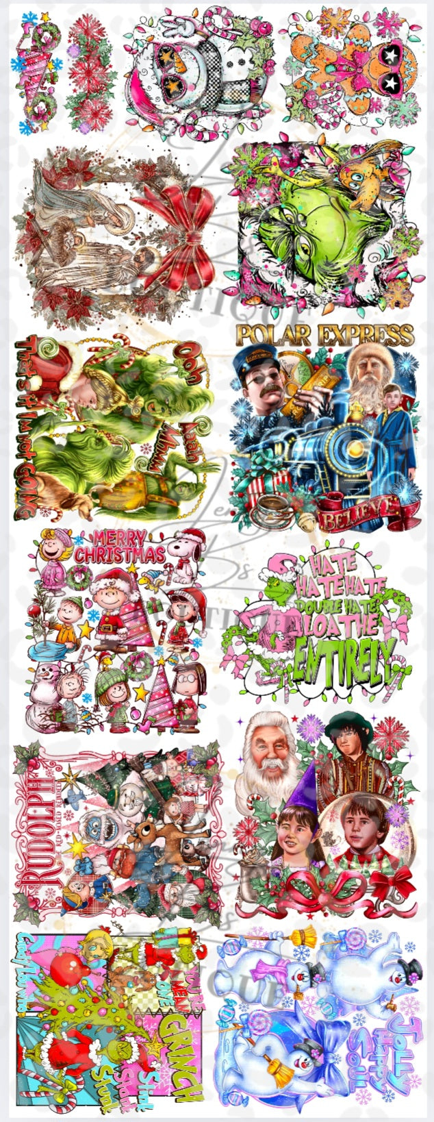 Christmas Pre-made gang sheet