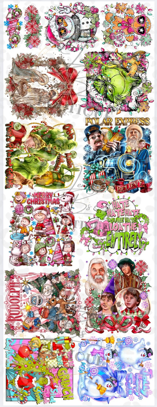 Christmas Pre-made gang sheet