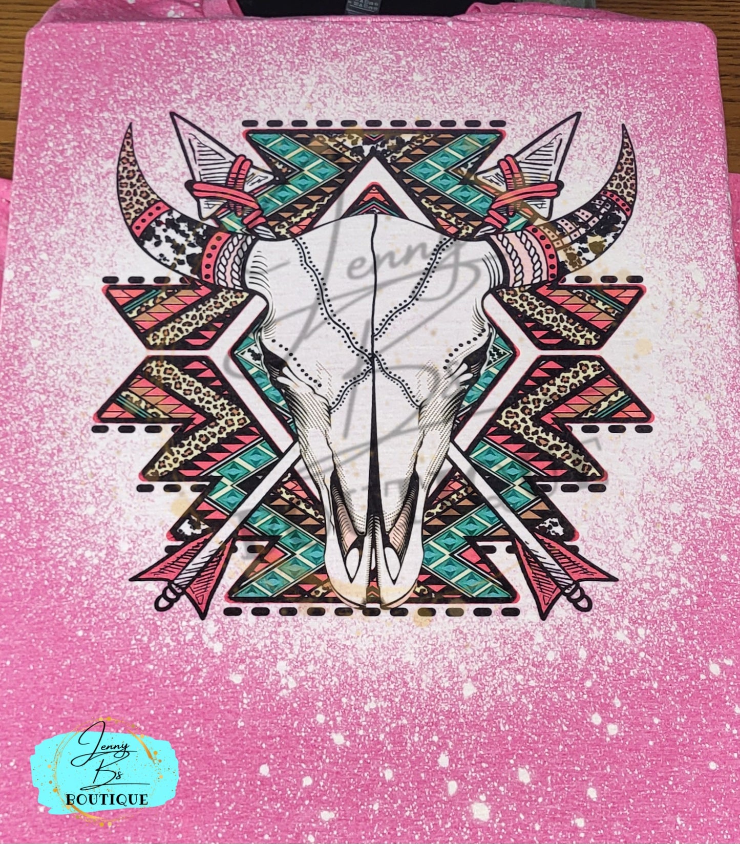 Aztec Cow Skull Tee