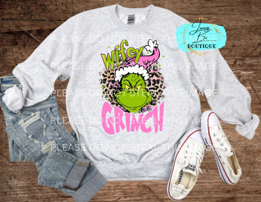 Wifey Grinch Sweater