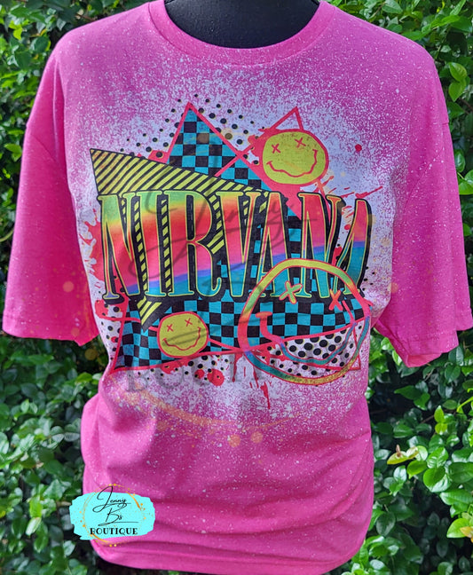 Nirv Bleached Tee