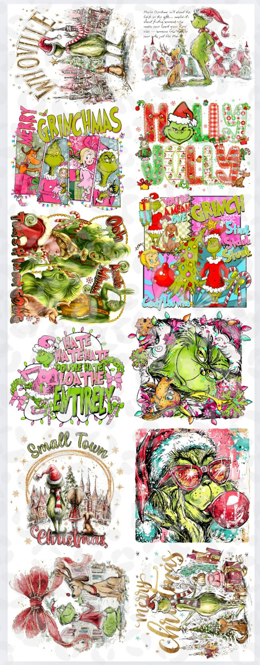 Green Guy Pre-made gang sheet