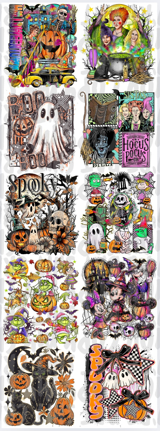 Spooky Pre-made gang sheet